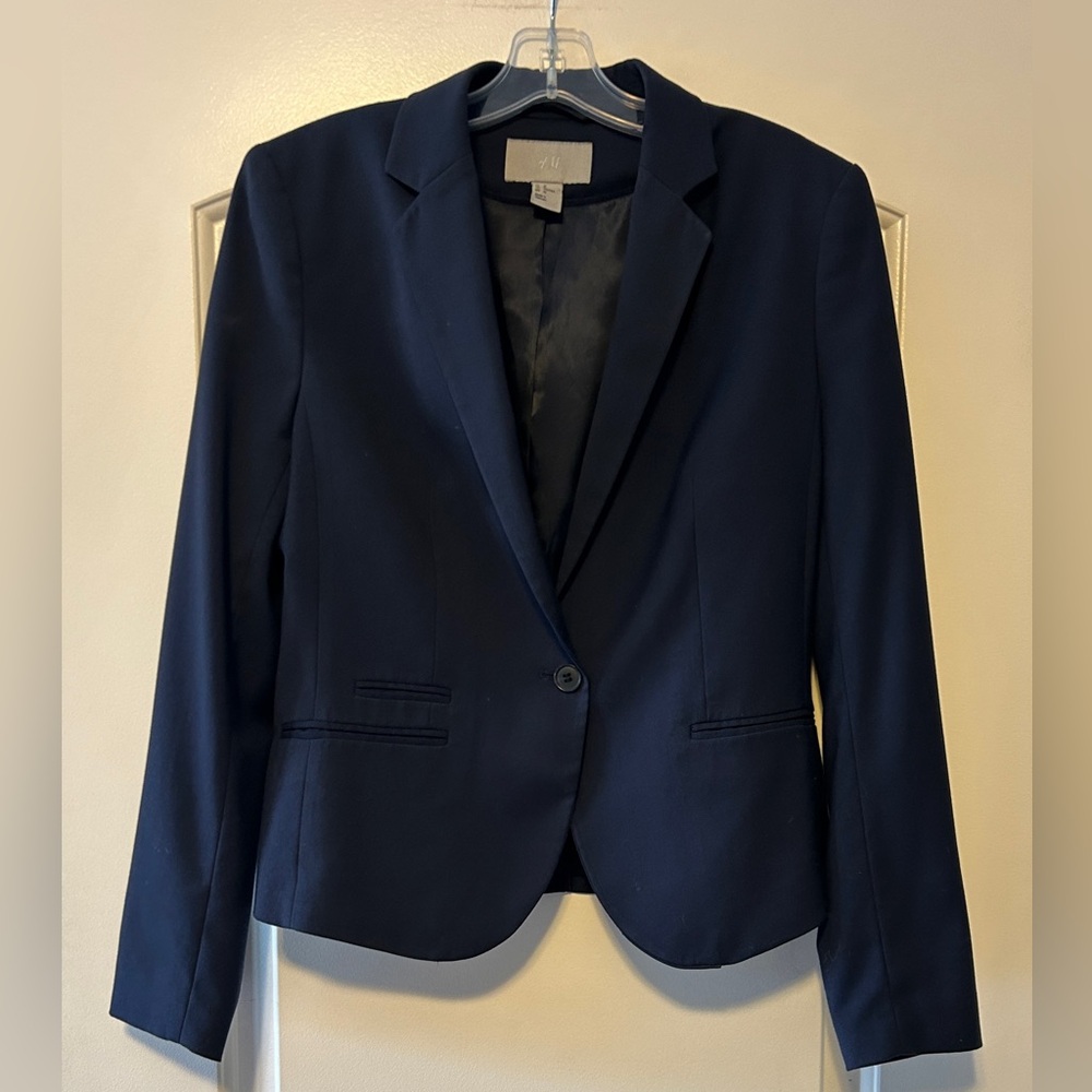 H&M Navy Women’s Blazer - US10